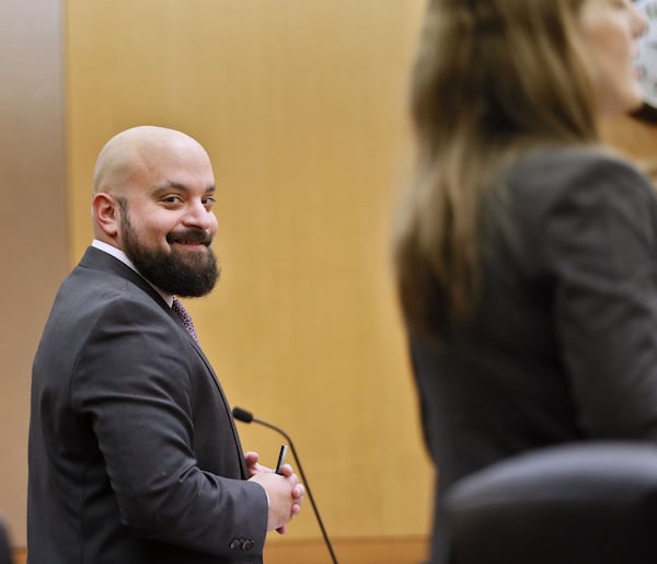 Atlanta attorney Scott Grubman in Fulton State Court in December 2019. (Bob Andres / bandres@ajc.com)