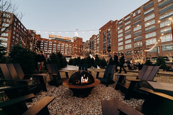 In addition to hosting Santa and the Grinch, Ponce City Market will have numerous other winter events, including ice skating. Contributed by Jamestown