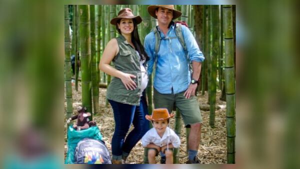 Valerie Kasper (left), her boyfriend Steve (right) and their son Benjamin (center). This photo was taken roughly two weeks before Kasper was stabbed in the back multiple times, forcing her to undergo an emergency C-section to save her newborn.