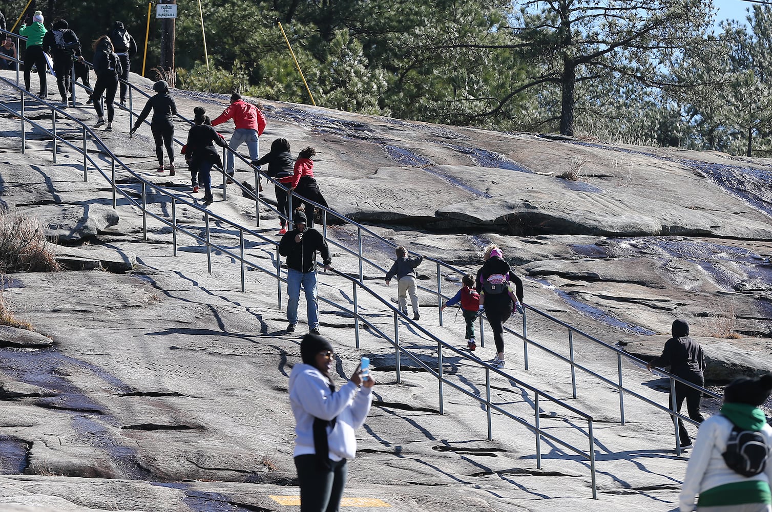 MLK volunteer at Stone Mountain