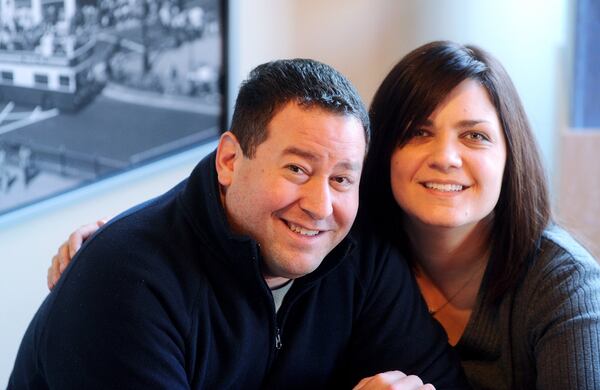 Adam and Janet Guy are shown here in their Cabbagetown loft on Feb. 12, 2012. AJC FILE PHOTO