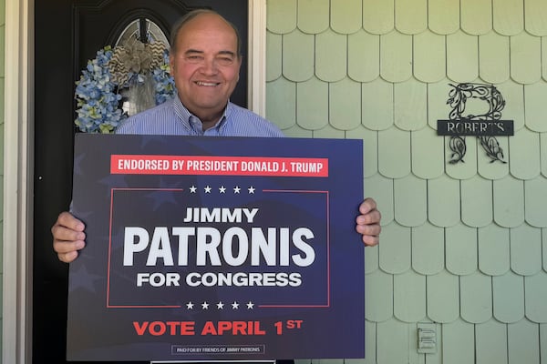 John Roberts, chair of the Escambia County Republican Party, poses for a portrait in Pensacola, Fla. on March 17, 2025. (AP Photo/Kate Payne)