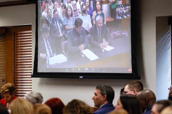 Rep. Carden Summers (R-Cordele) speaks during a hearing about senate bill 140 which would ban transgender treatment of youth on Wednesday, February 22, 2023. (Natrice Miller/ natrice.miller@ajc.com) 