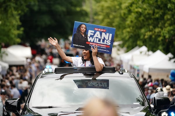 Fulton County District Attorney Fani Willis is expected to win her primary contest on Tuesday. The margin could matter, though, because a close race against fellow Democrat Christian Wise Smith could encourage Republicans to step up their efforts to undermine her over her prosecution of an election-interference case against former President Donald Trump. (Elijah Nouvelage for The Atlanta Journal-Constitution)