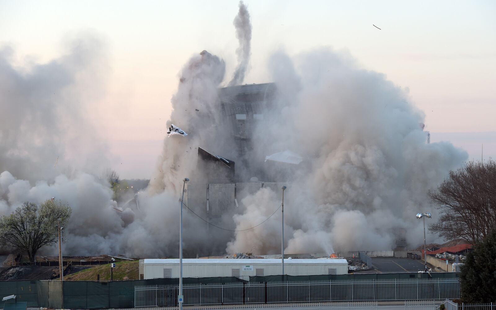 Old Georgia Archives building imploded, Sunday March 5, 2017