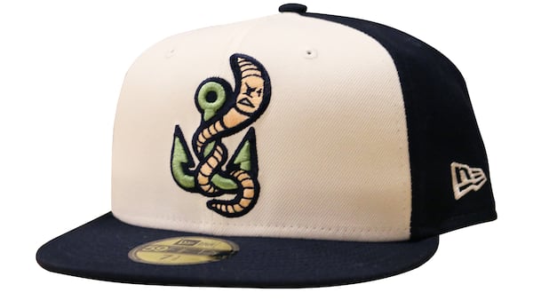 New Gwinnett Stripers "worm" hat to be worn with retro alternate uniforms.