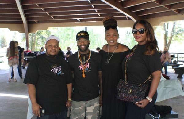 The second annual Trans Day of Visibility cookout will be held at Grant Park on March 30, 2024. (From left to right): Organizers Quinton Reynolds, Maneesh Chatman, Queen Hatcher-Johnson and Toi Washington-Reynolds. Credit: Handout