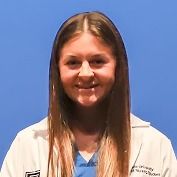 Laken Riley is shown in this August 2023 photo from the White Coat Ceremony for Augusta University's College of Nursing, where she was a student. (Courtesy of Augusta University)