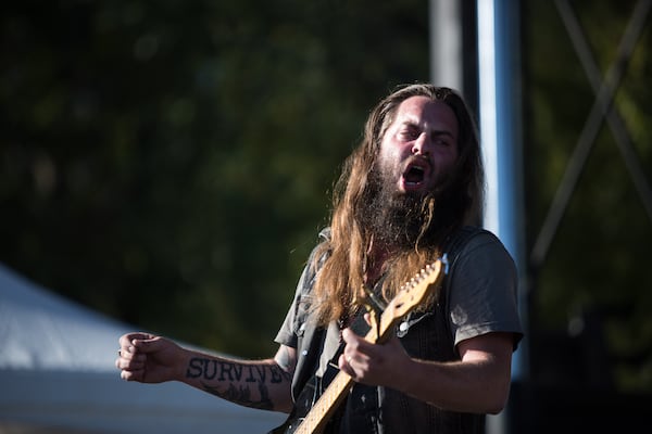 Stand of Oaks (Timothy Showalter) lets loose onstage. Photo: BRANDEN CAMP/SPECIAL TO THE AJC.