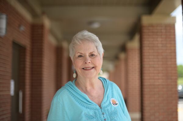 “Everybody liked the policies of the last president. They just didn’t like his personality,” Paulette Stripland, a retired elementary school assistant principal, said outside the Forsyth County Elections Office. (Natrice Miller / natrice.miller@ajc.com)