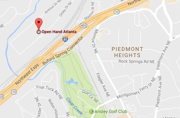  Open Hand is located near where a section of 85 collapsed following a massive fire.