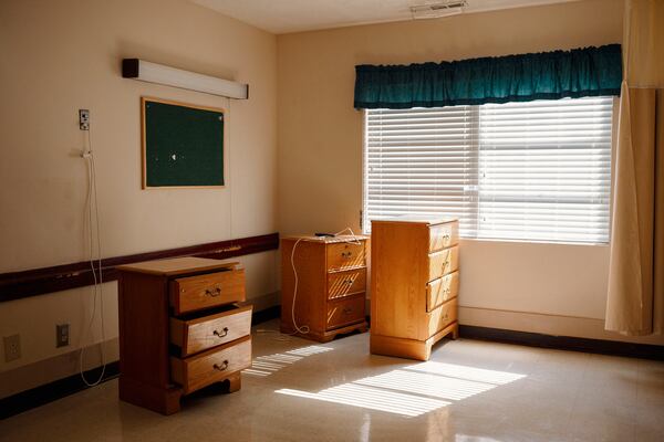 An abandoned room in the shuttered Gray Health and Rehabilitation.. (Melissa Golden/Redux, special to ProPublica)