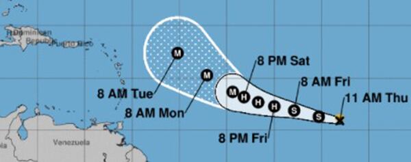 Tropical Storm Sam, the 18th named storm of the 2021 season, is forecast to be a hurricane Friday, then strengthen into a major Category 3 hurricane by early next week.