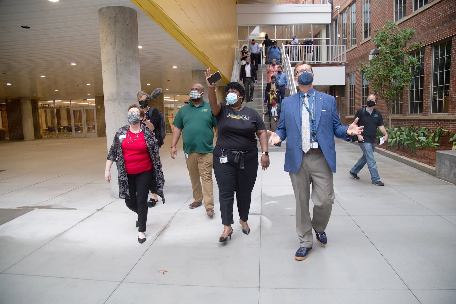 Media tour of  David T. Howard Middle School.