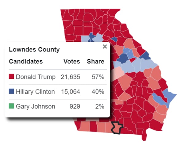 Lowndes County 2016 election.