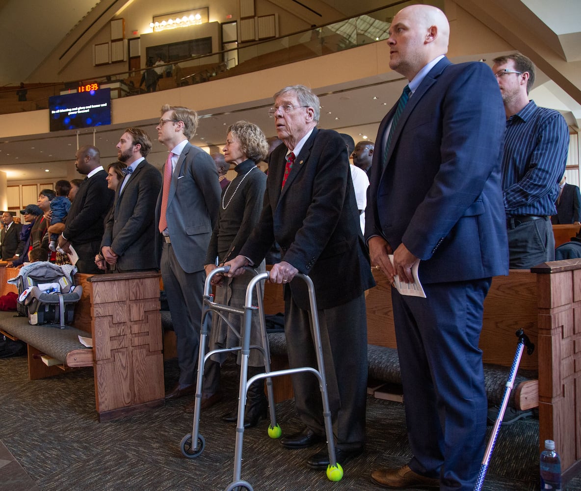 PHOTOS: Sen. Johnny Isakson speaks at Ebenezer Baptist Church