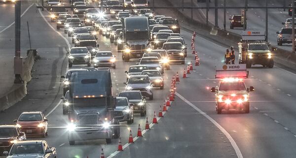 Traffic coming into Atlanta on I-20 West was being diverted onto the Downtown Connector during a crash investigation that shut down all lanes Wednesday morning.