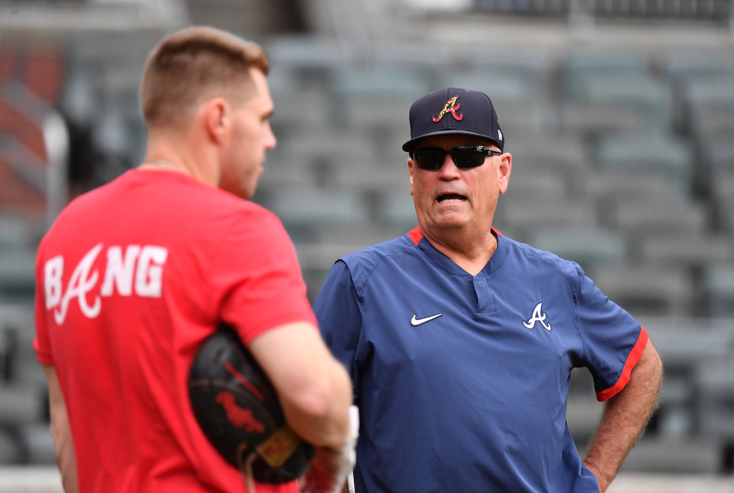 Braves playoff workout photo