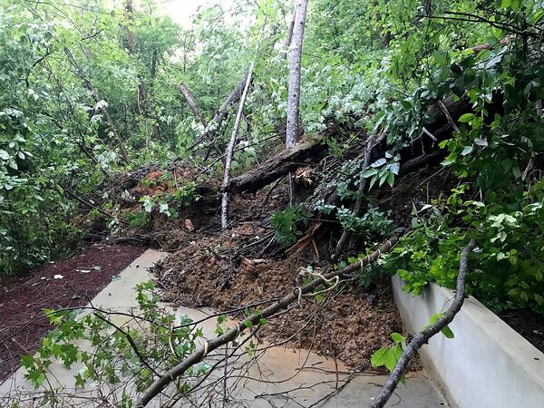 The Helen to Hardman Heritage Trail and Smithgall Woods State Park, both in White County, were closed Friday due to flooding damage.