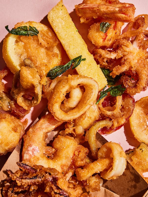 Fritto misto is on the menu at Small Fry in the Atlanta Dairies development. / Courtesy of Andrew Thomas Lee