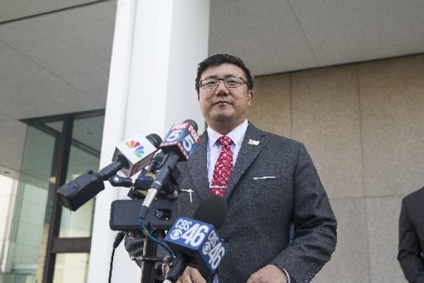 United States Attorney BJay Pak speaks during a press conference Wednesday, after city of Atlanta official Larry Scott pleaded guilty to charges of wire fraud and income tax evasion. (Alyssa Pointer/alyssa.pointer@ajc.com)