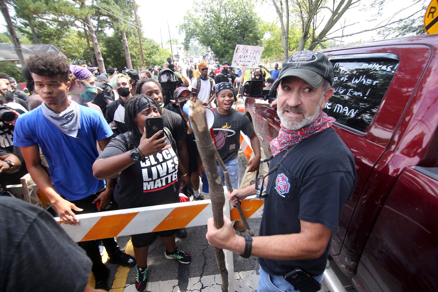 Stone mountain protest