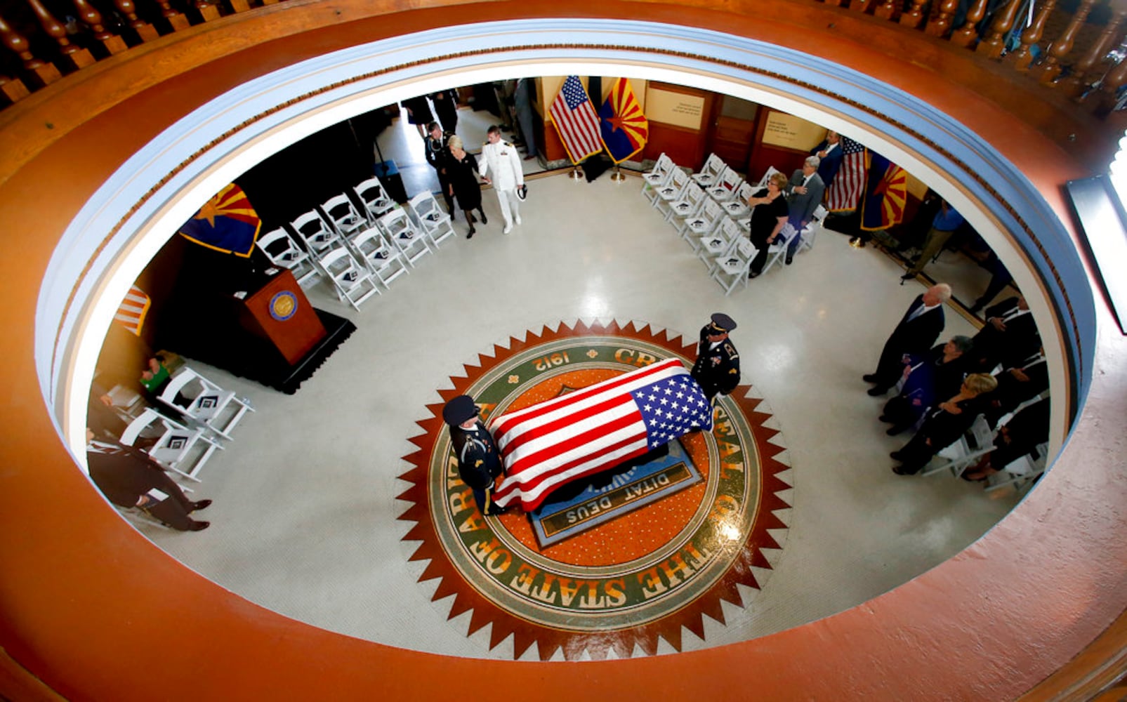 Photos: Sen. John McCain lies in state in Arizona Capitol