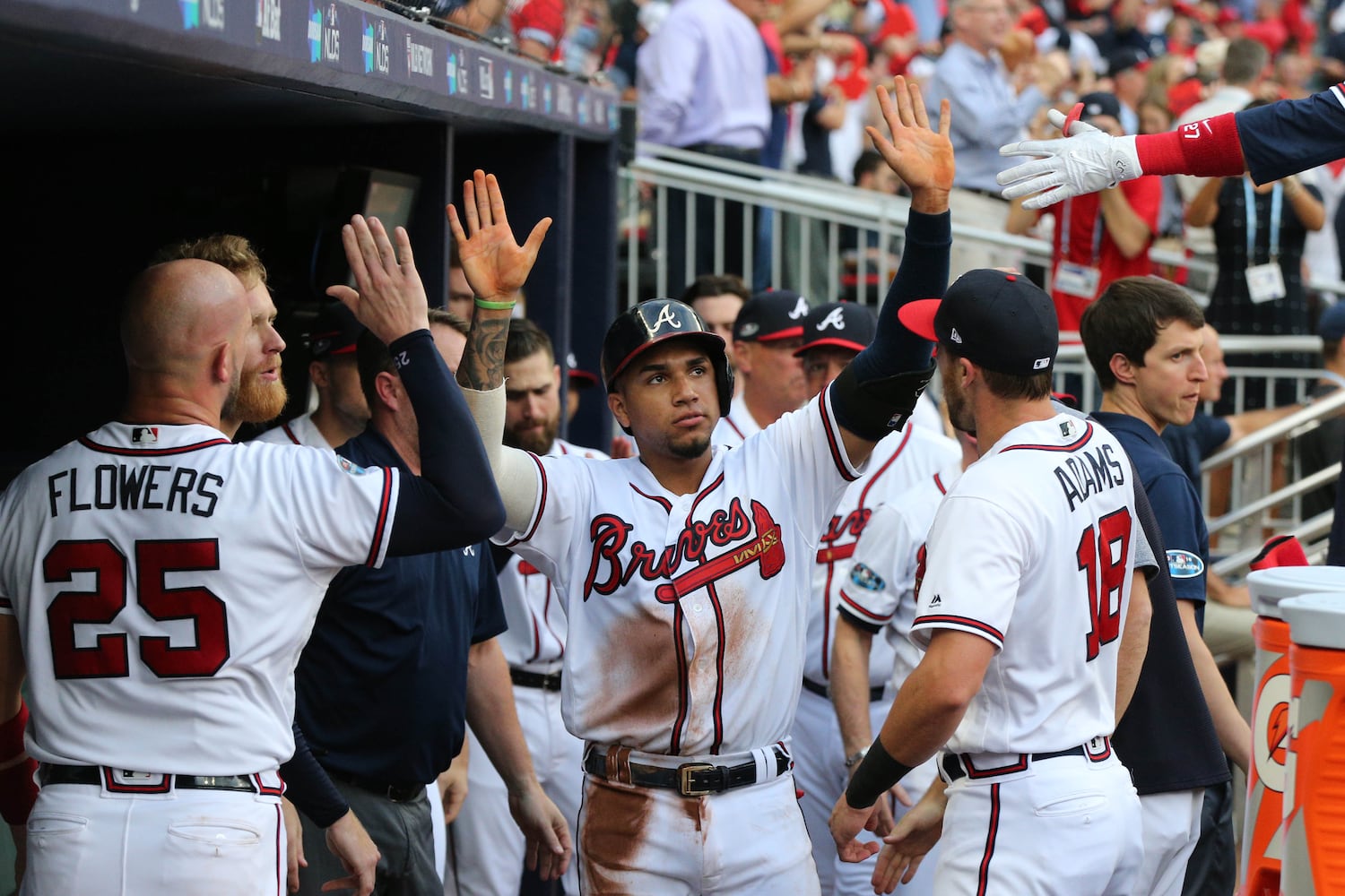 Photos: Braves, Dodgers meet in Game 4 of National League Division Series