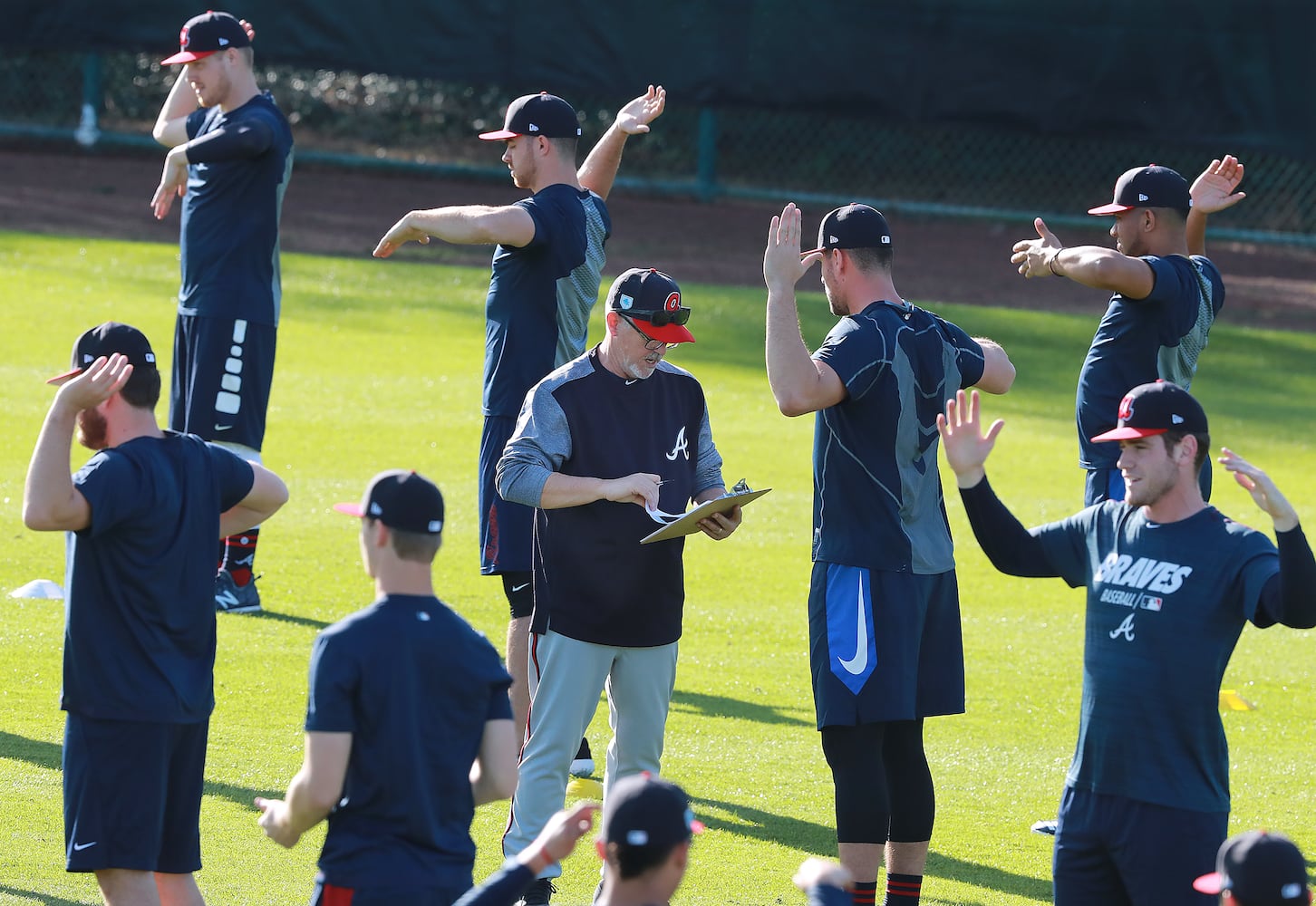 Photos: Pitchers and catchers report to Braves spring training