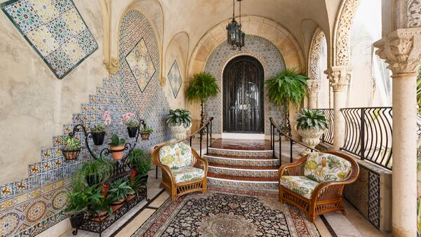 Grand interior reception at Donald Trump's Mar-a-Lago Estate in Florida