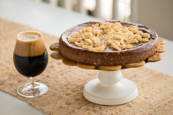 Ginger Stout Cheesecake. Photo credit- Mia Yakel.