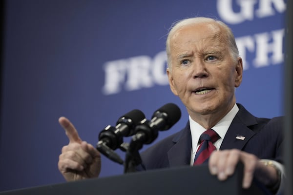 President Joe Biden speaks about his administrations economic playbook and the future of the American economy at the Brookings Institution in Washington, Tuesday, Dec. 10, 2024. (AP Photo/Susan Walsh)