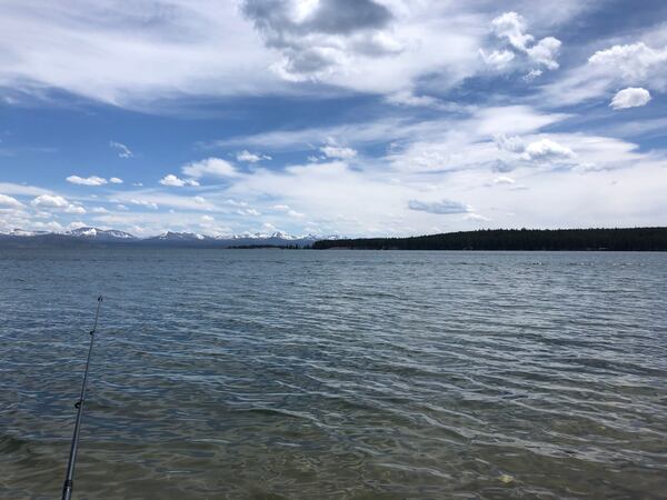 Nick and Abbie Vipperman sent this  picture looking out over Lake Yellowstone.