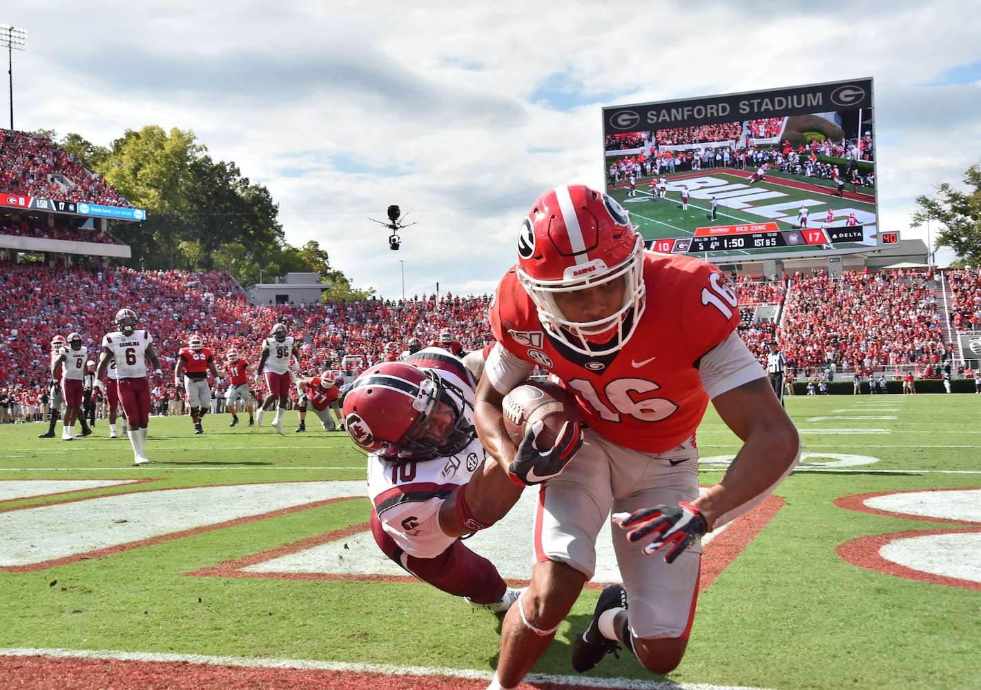 Photos: No. 3 Bulldogs are stunned by South Carolina