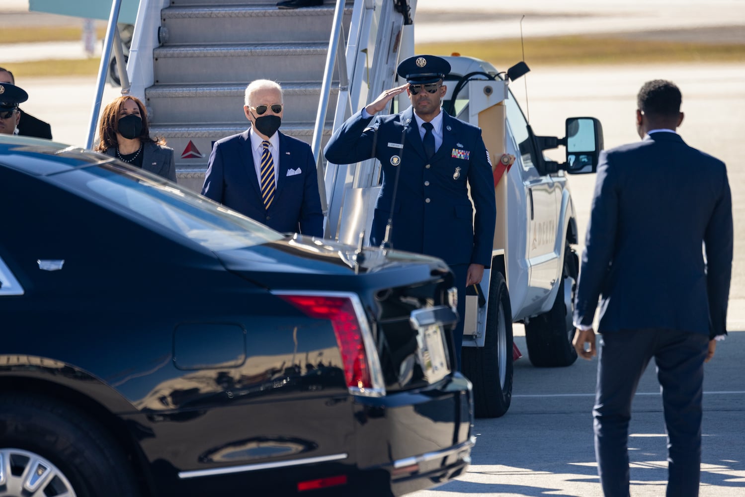 Biden & Harris Air Force One Arrival