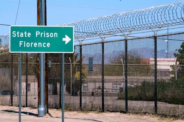 The Arizona State Prison is shown Wednesday, March 19, 2025 in Florence, Ariz. where inmate Aaron Brian Gunches was executed. (AP Photo/Darryl Webb)