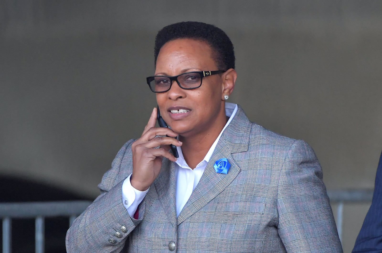 The Rev. Mitzi Bickers at the Richard B. Russell Federal Building after her first appearance in federal court on Thursday, April 5, 2018. Bickers faces charges that she took $2 million in bribes to steer city of Atlanta contracts to at least two contractors from 2010 to 2015. She was released on a $50,000 appearance bond. HYOSUB SHIN / HSHIN@AJC.COM