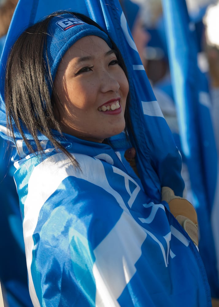 Georgia State University marching band on the national stage