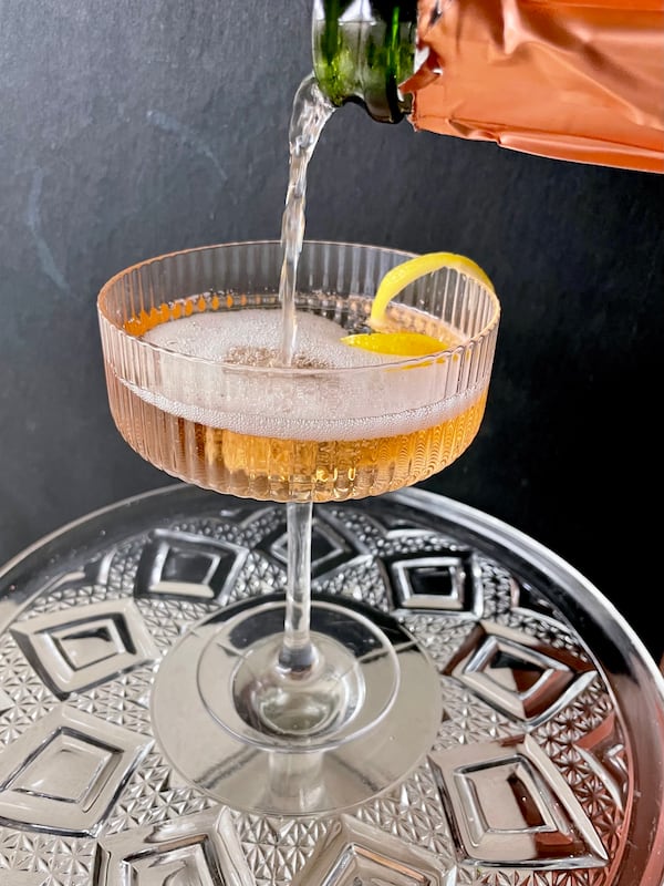 Dating to at least the 1850s, the Champagne cocktail is simple elegance in a glass, with just three ingredients. Angela Hansberger for The Atlanta Journal-Constitution