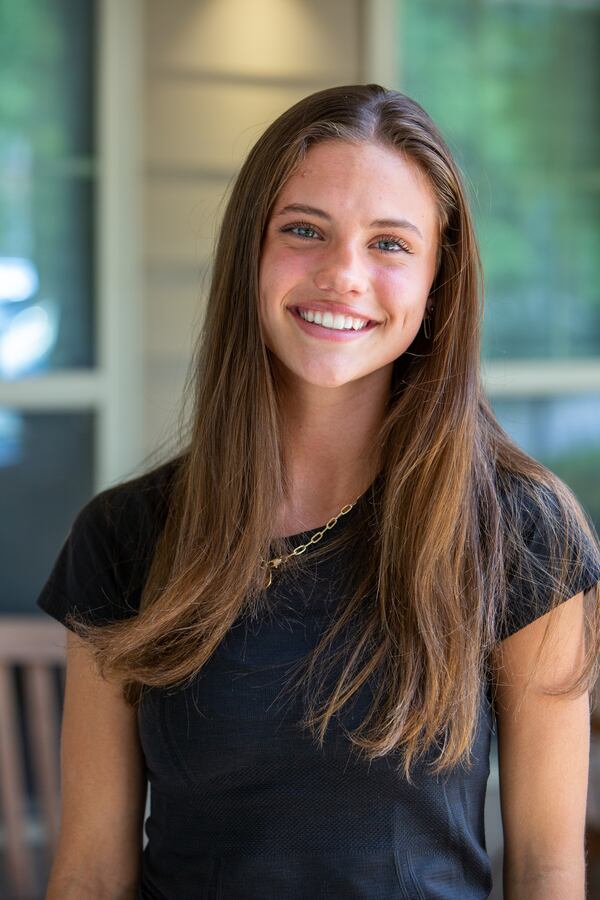 Portrait of Kate Lauterbach before singing for residents at Sanford Estates in Roswell. The Marist student has a passion for singing and is channeling it into a day-brightener for seniors. PHIL SKINNER FOR THE ATLANTA JOURNAL-CONSTITUTION.