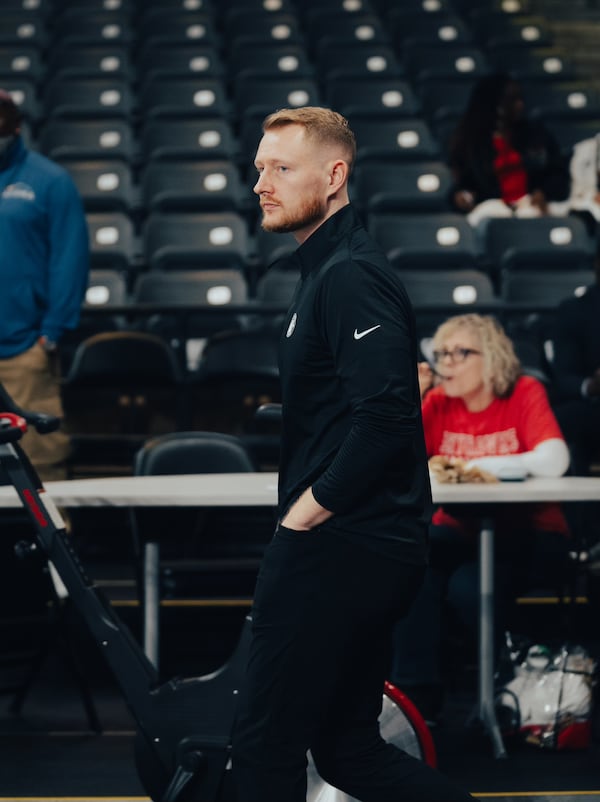 Steve Klei is head coach of the College Park Skyhawks, the Atlanta Hawks' affiliate in the NBA G League, and plays an important role in the Hawk's developmental program. (Photo by College Park Skyhawks/Chris Doomes)