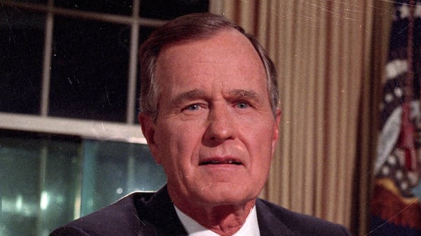 President George Bush (1989 File photo - AP Photo/Dennis Cook)