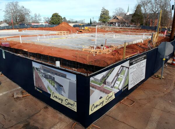 Construction continues on the NAMB’s multimillion-dollar complex and ministry center. STEVE SCHAEFER / SPECIAL TO THE AJC