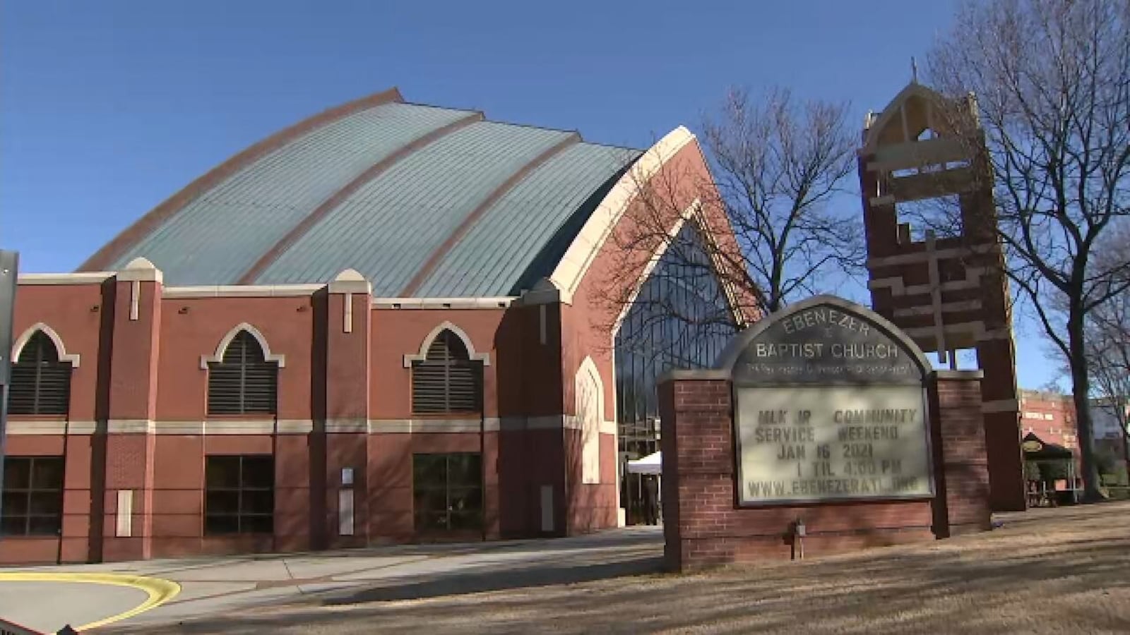 A front view of  Ebenezer Baptist .