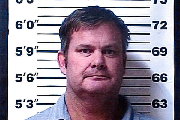 A booking photo provided by the Rexburg (Idaho) Police Department shows Chad Daybell, who was arrested Tuesday on suspicion of concealing or destroying evidence after local and federal investigators searched his property, according to the Fremont County Sheriff's Office. Authorities said they uncovered human remains at Daybell's home Tuesday as they investigated the disappearance of his new wife's two children.