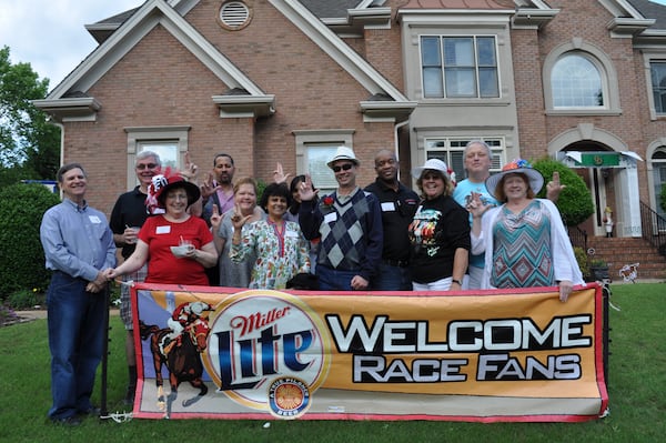 Laura Ellison’s neighbors in Grayson are ready for the race. 
Courtesy of Laura Ellison.