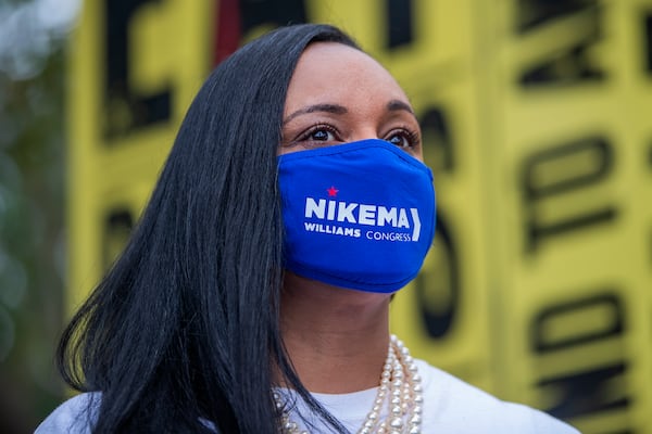 Democratic Georgia Congressional candidate Nikema Williams participates in a campaign event in Jonesboro, Georgia, USA, 27 October 2020. ERIK LESSER / EUROPEAN PRESSPHOTO AGENCY