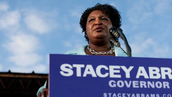 Democrat Stacey Abrams says she will win Georgia's race for governor if she can get Black men to come out to vote for her. A recent Atlanta Journal-Constitution poll shows she is underperforming with Black voters and that Republican Gov. Brian Kemp has a huge edge with male voters.