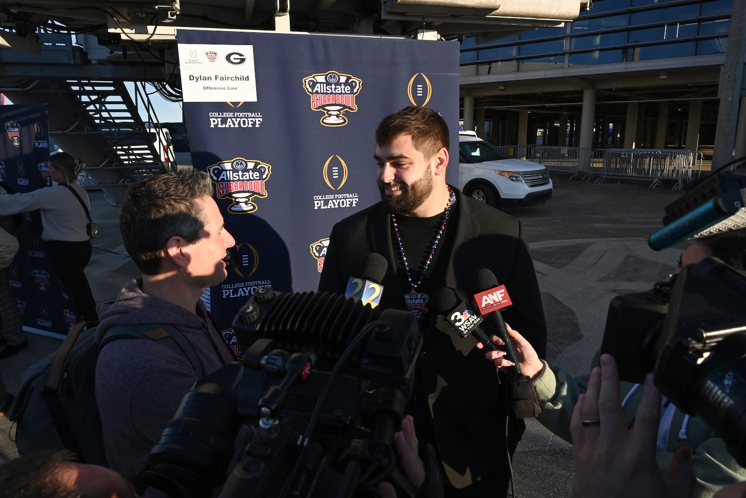 UGA & Notre Dame team arrival ahead of Sugar Bowl