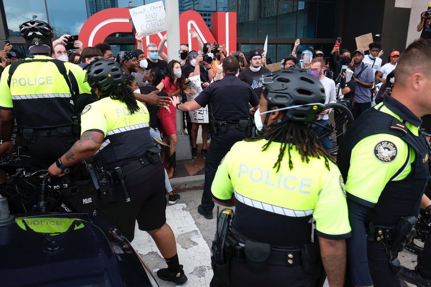 PHOTOS: Rally against police violence draws hundreds to downtown Atlanta